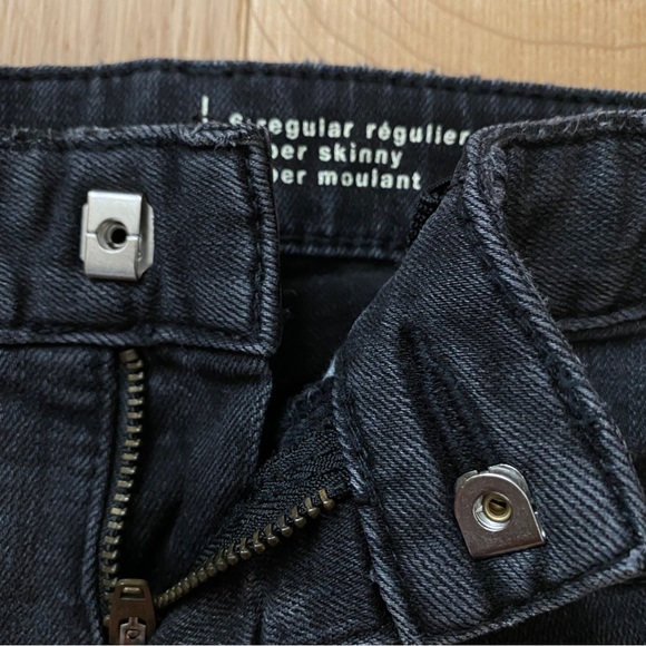 Gap Kids Sz 6 Super Skinny Jeans Black - Picture 4 of 7